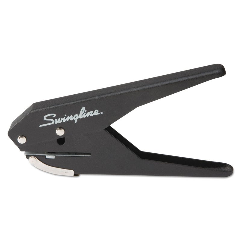 Swing Line 1 Hole Punch, 20 Sheet Capacity Hole Puncher, Low Force Plier Paper Punch, Black & Silver (74017) (Pack of 6) - Image 1